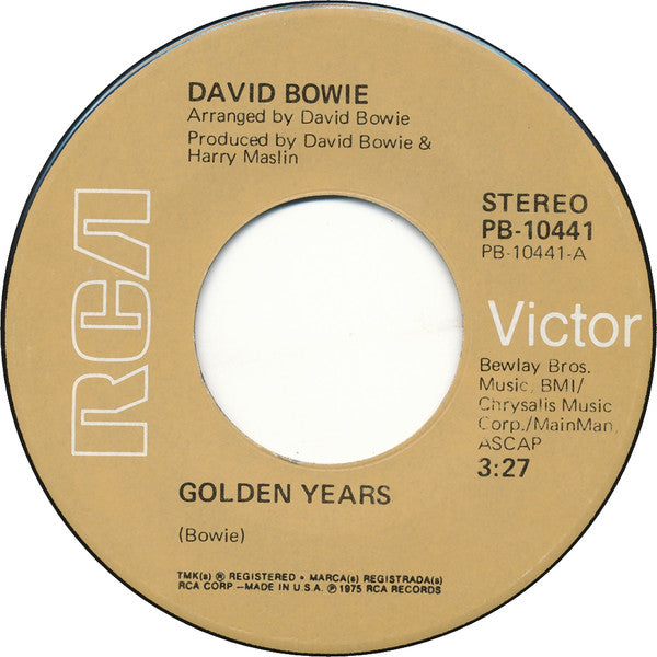 David Bowie : Golden Years (7", Single, Ind)