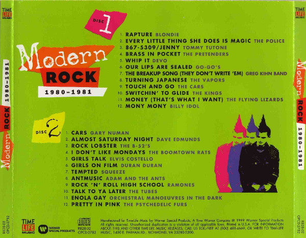 Various : Modern Rock 1980-1981 (2xCD, Comp)
