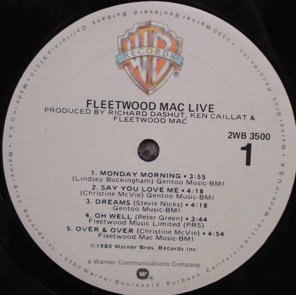 Fleetwood Mac : Fleetwood Mac Live (2xLP, Album, Gol)
