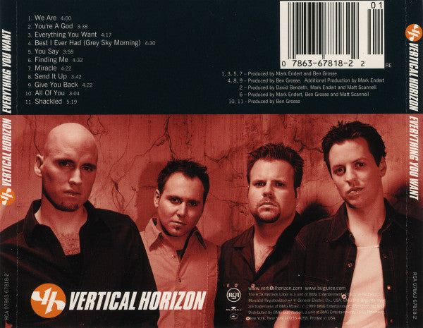Vertical Horizon : Everything You Want (CD, Album, RE, Lar)