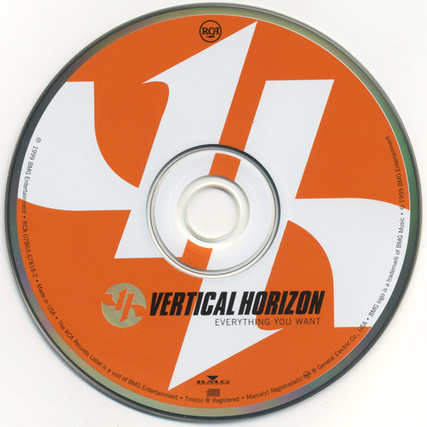 Vertical Horizon : Everything You Want (CD, Album, RE, Lar)