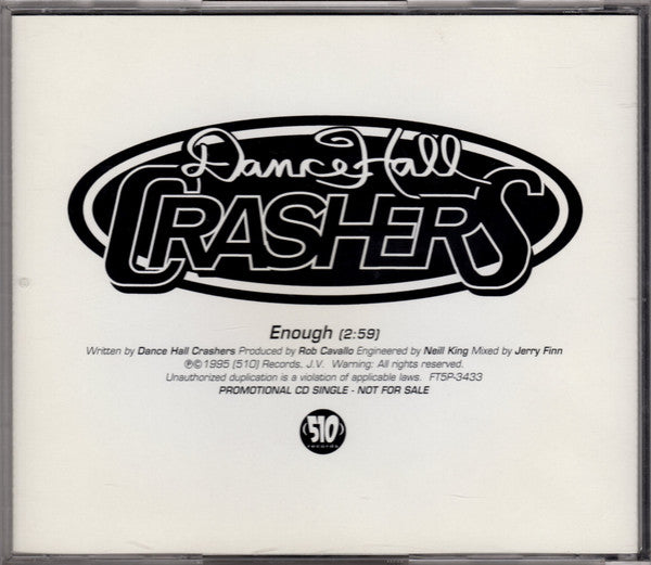 Dance Hall Crashers : Enough (CD, Single, Promo)