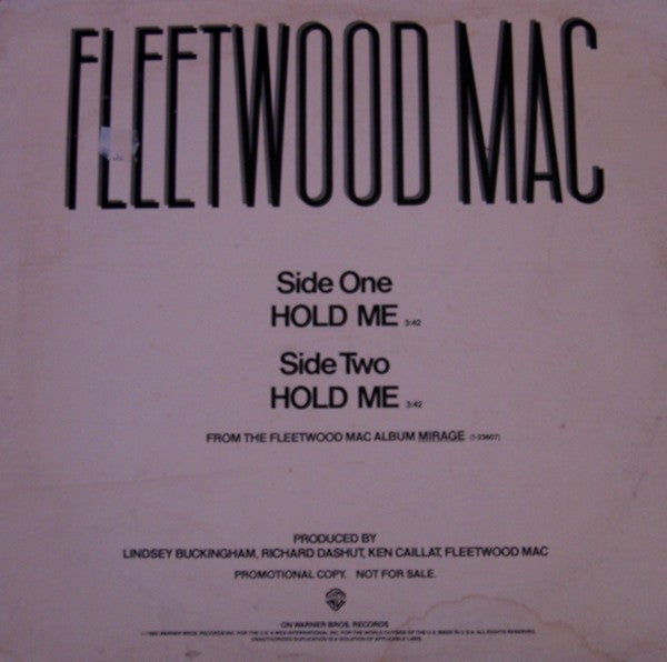 Fleetwood Mac : Hold Me (12", Promo)