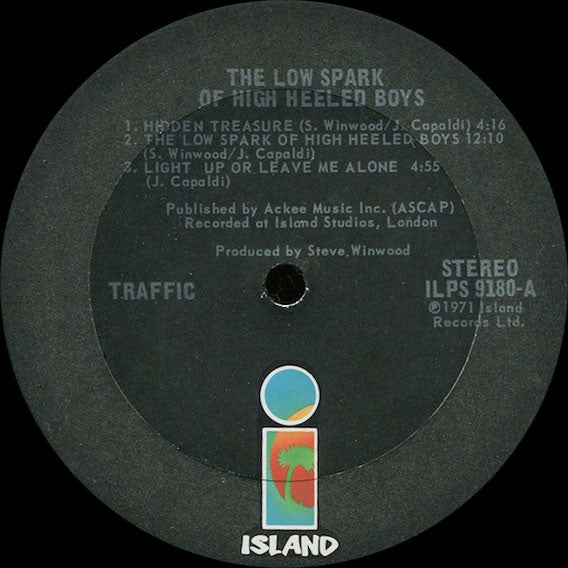 Traffic : The Low Spark Of High Heeled Boys (LP, Album, RE)