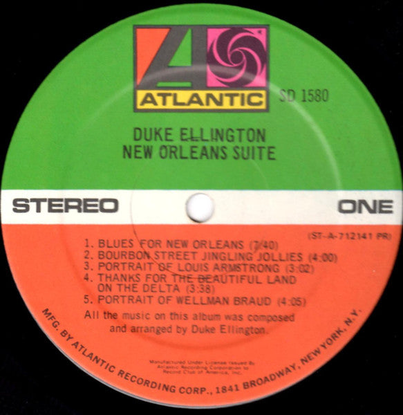 Duke Ellington : New Orleans Suite (LP, Album, Club, PR)