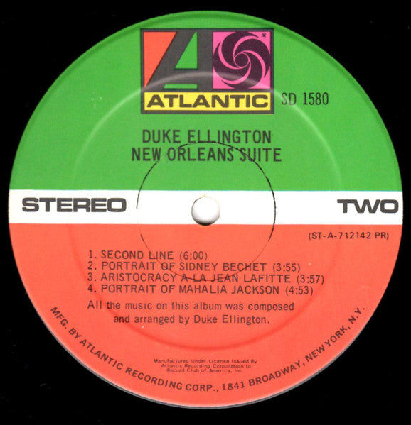 Duke Ellington : New Orleans Suite (LP, Album, Club, PR)