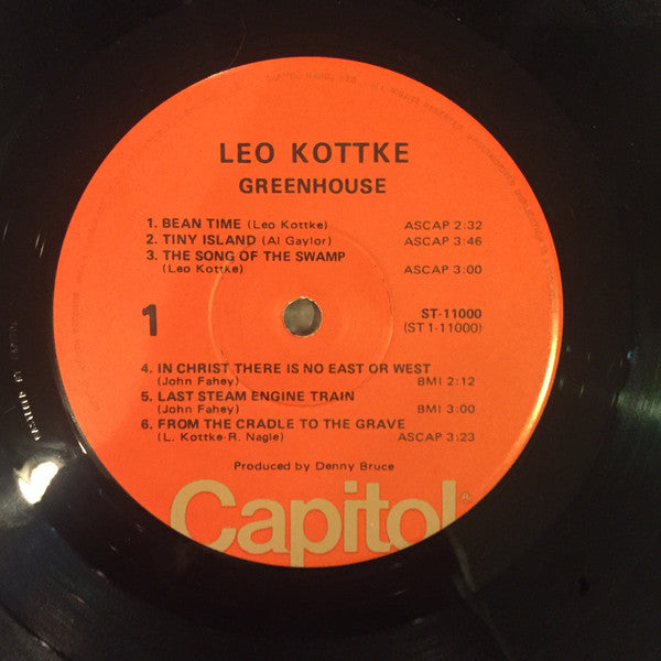 Leo Kottke : Greenhouse  (LP, RE, Win)