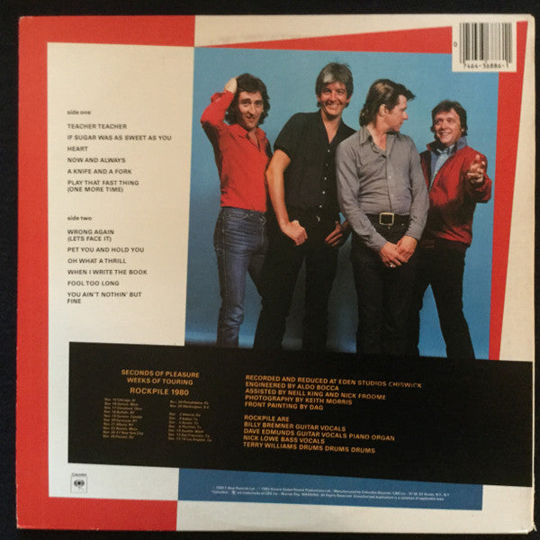 Rockpile : Seconds Of Pleasure (LP, Album, Ter)