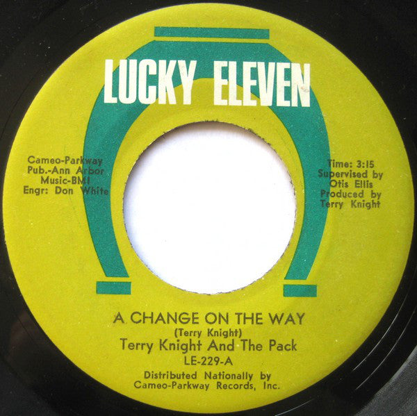 Terry Knight & The Pack : A Change On The Way / What's On Your Mind (7", Single)