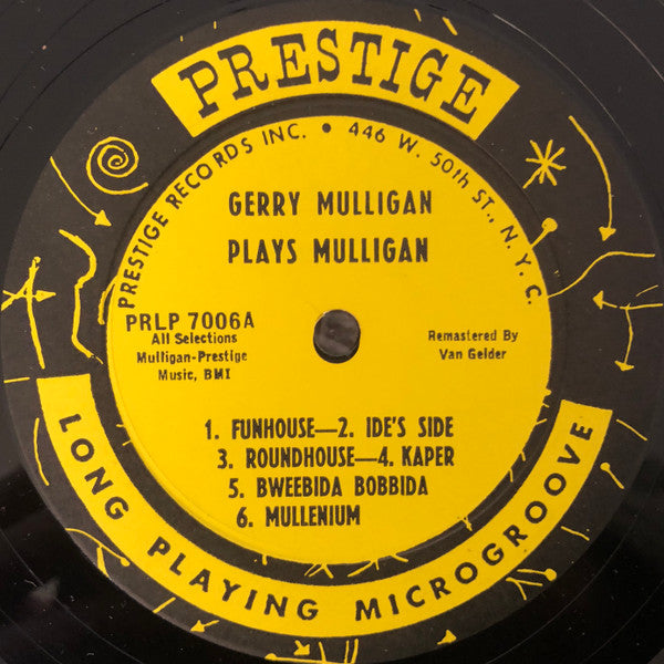 Gerry Mulligan : Mulligan Plays Mulligan (LP, Comp, Mono, RM)