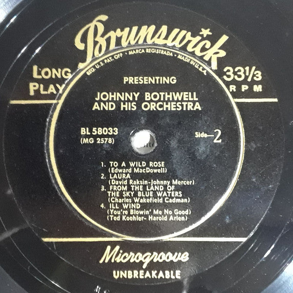Johnny Bothwell And His Orchestra : Presenting Johnny Bothwell And His Orchestra (10", Album)