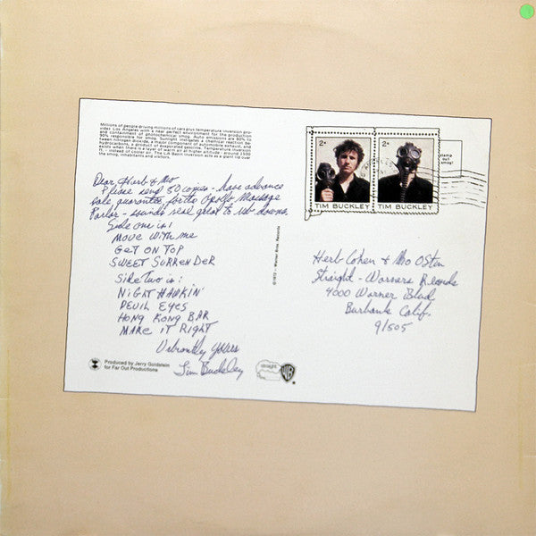 Tim Buckley : Greetings From L.A. (LP, Album, RP, Gat)
