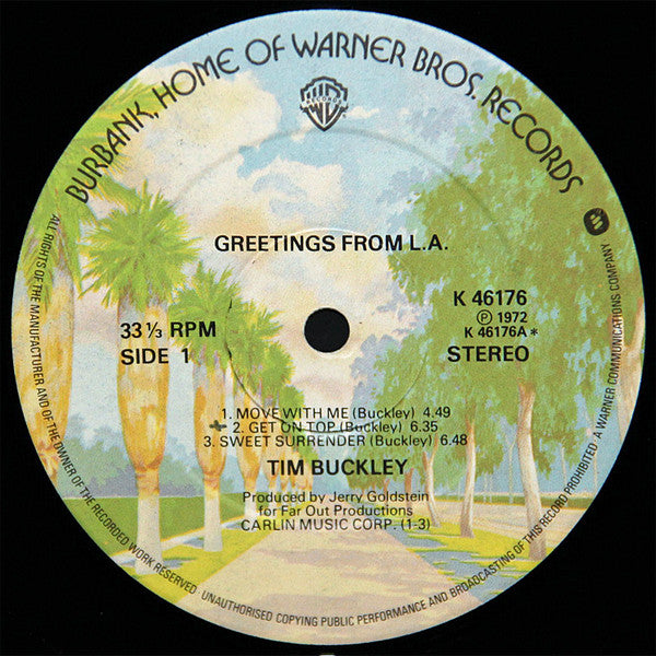 Tim Buckley : Greetings From L.A. (LP, Album, RP, Gat)