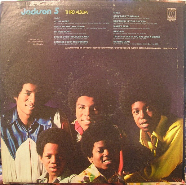 The Jackson 5 : Third Album (LP, Album, Ind)