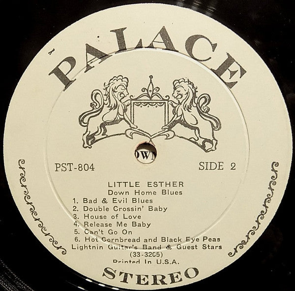 Little Esther* and Lightin' Guitar's Band : Down Home Blues (LP, Comp)