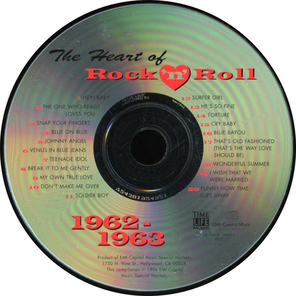 Various : The Heart Of Rock 'N' Roll - 1962-1963 (CD, Comp)