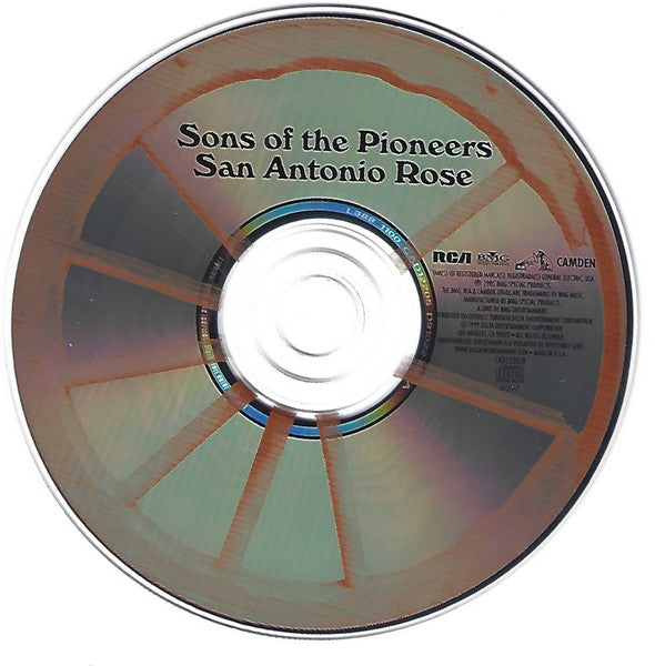 The Sons Of The Pioneers : San Antonio Rose (CD, Album, RE, RM)