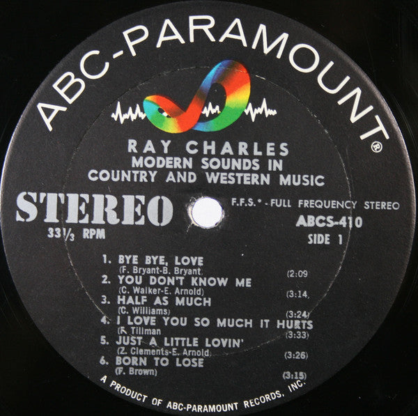 Ray Charles : Modern Sounds In Country And Western Music (LP, Album, RE)