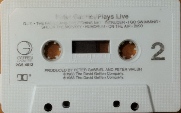 Peter Gabriel : Plays Live (Cass, Album, Dou)