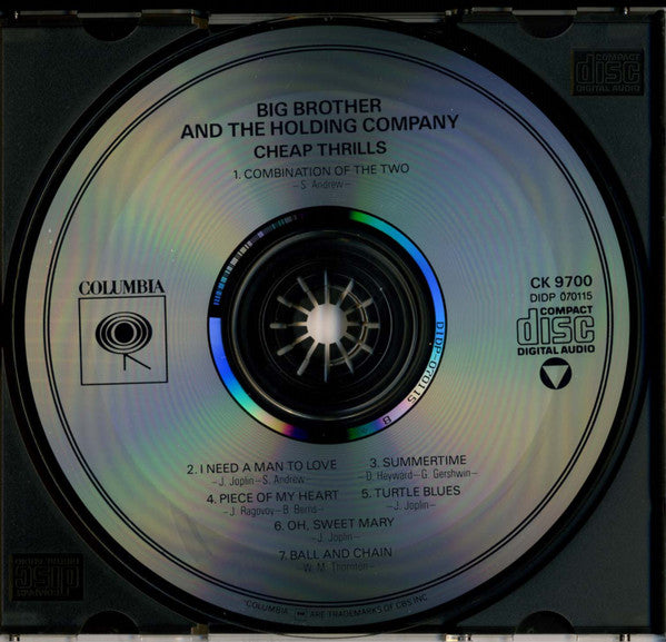 Big Brother & The Holding Company : Cheap Thrills (CD, Album, RE)