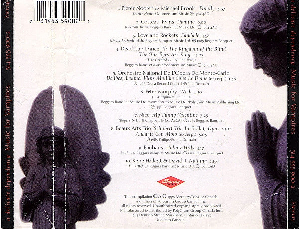 Various : A Delicate Dependency: Music For Vampires (CD, Comp)