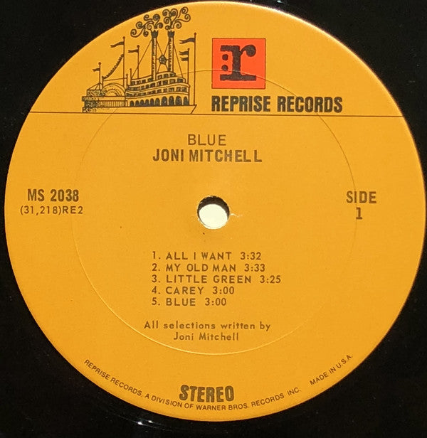 Joni Mitchell : Blue (LP, Album,  Ga)