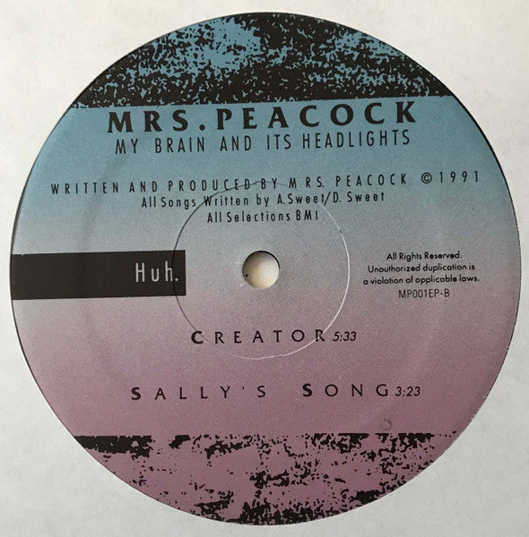 Mrs. Peacock : My Brain And Its Headlights (12", EP)
