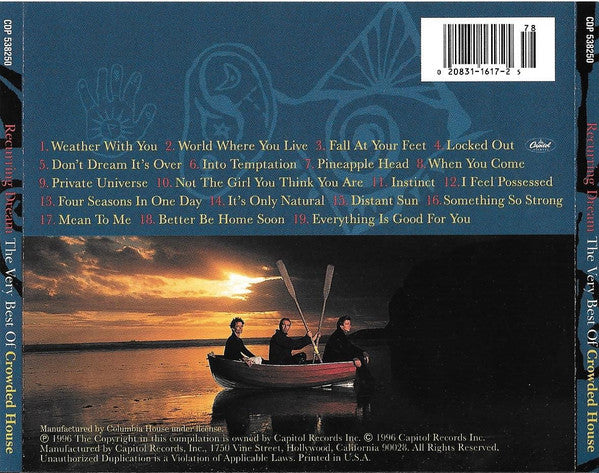 Crowded House : Recurring Dream:  The Very Best Of Crowded House (CD, Comp)
