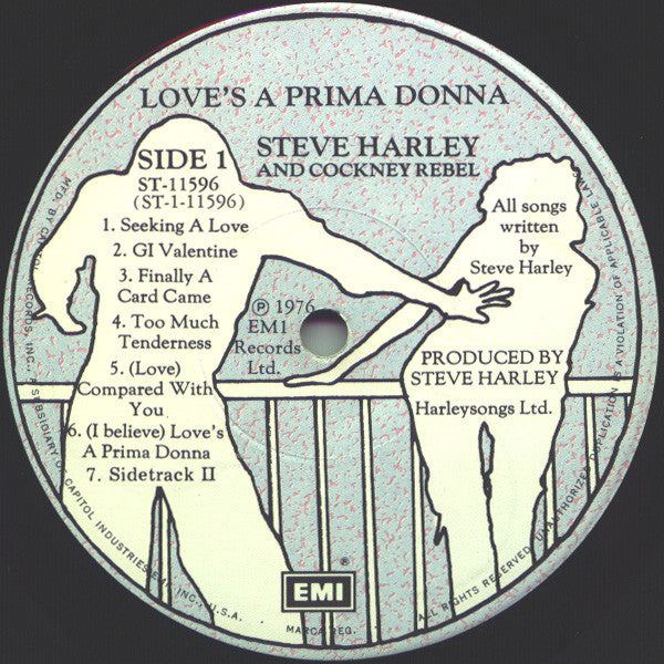Steve Harley & Cockney Rebel : Love's A Prima Donna (LP, Album)