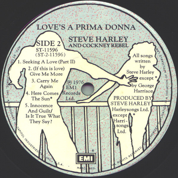 Steve Harley & Cockney Rebel : Love's A Prima Donna (LP, Album)