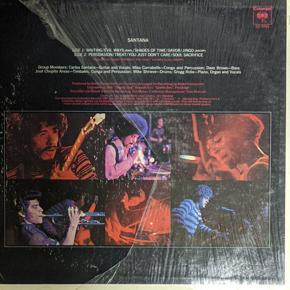 Santana : Santana (LP, Album, RP, Ter)