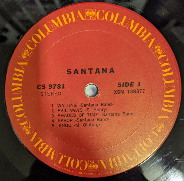 Santana : Santana (LP, Album, RP, Ter)
