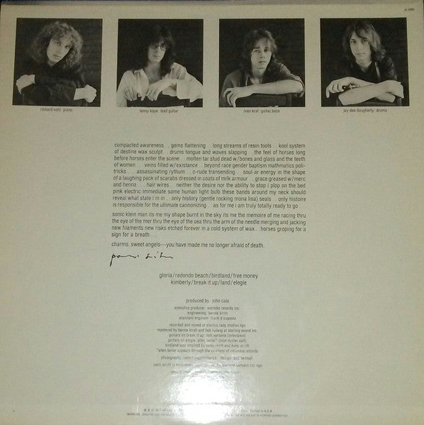 Patti Smith : Horses (LP, Album, RE, RP, PRC)