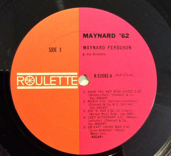 Maynard Ferguson & His Orchestra : Maynard '62 (LP, Album, Mono)