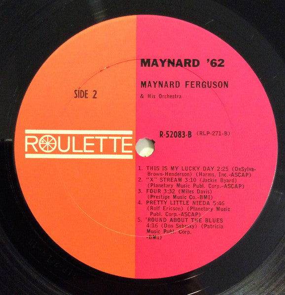 Maynard Ferguson & His Orchestra : Maynard '62 (LP, Album, Mono)