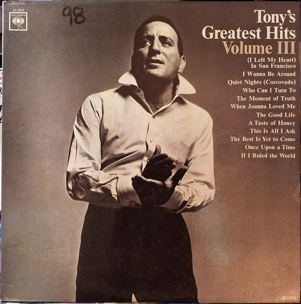 Tony Bennett : Tony's Greatest Hits, Volume III (LP, Comp, Mono, Pit)
