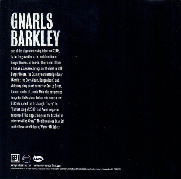 Gnarls Barkley : Crazy (CD, Single, Promo)