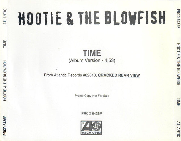 Hootie & The Blowfish : Time (CD, Single, Promo)