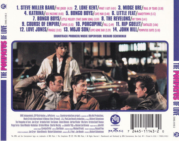 Various : The Pompatus Of Love - The Original Motion Picture Soundtrack (CD, Comp)