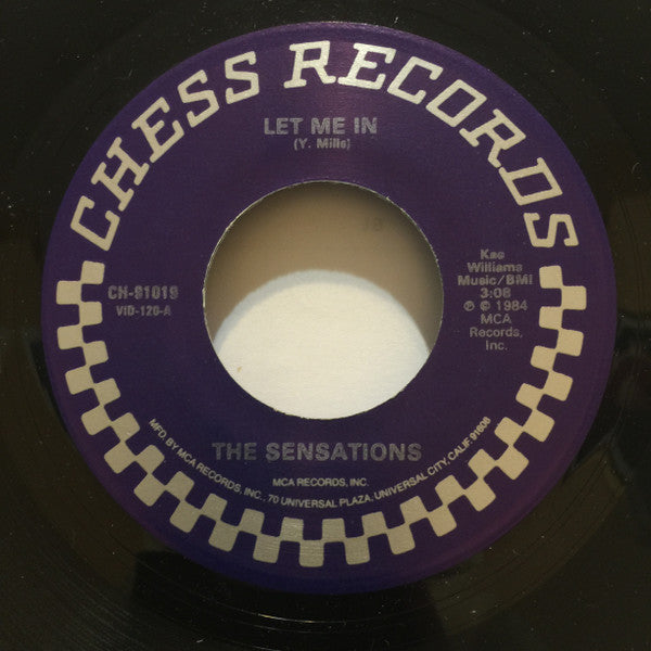 The Sensations (2) : Let Me In (7", Single, RE)
