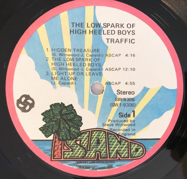 Traffic : The Low Spark Of High Heeled Boys (LP, Album, Los)