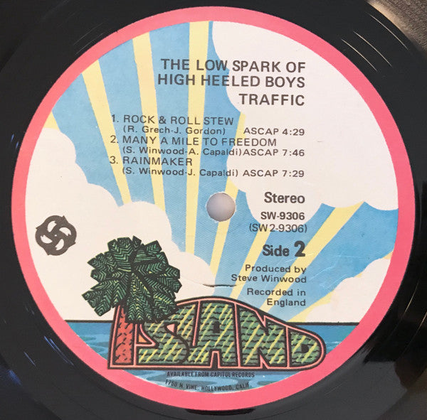 Traffic : The Low Spark Of High Heeled Boys (LP, Album, Los)