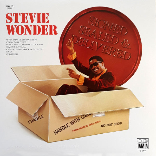 Stevie Wonder : Signed Sealed & Delivered (LP, Album, RE)