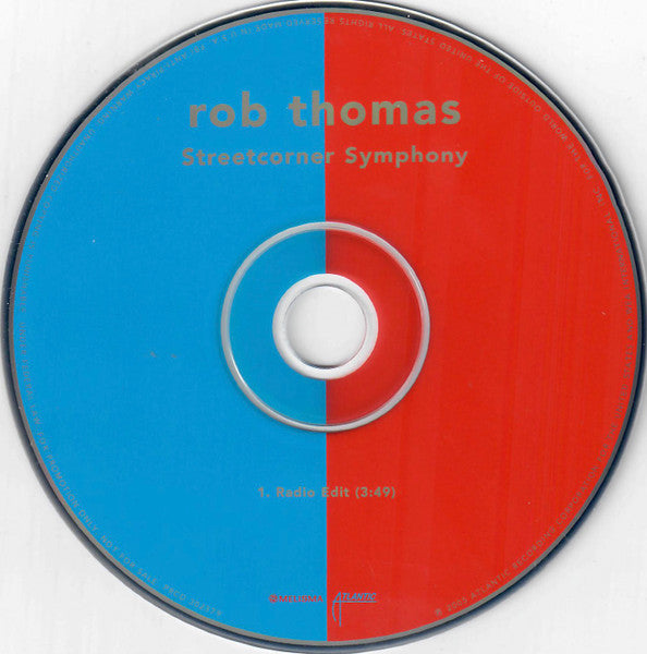 Rob Thomas : Streetcorner Symphony (CD, Single, Promo)