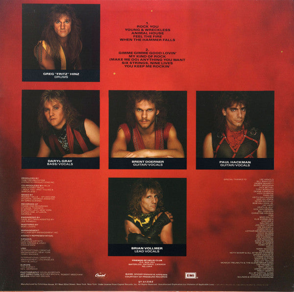 Helix (3) : Walkin' The Razor's Edge (LP, Album, Club)
