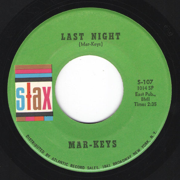 The Mar-Keys : Last Night / Night Before (7", Single, RE, SRC)