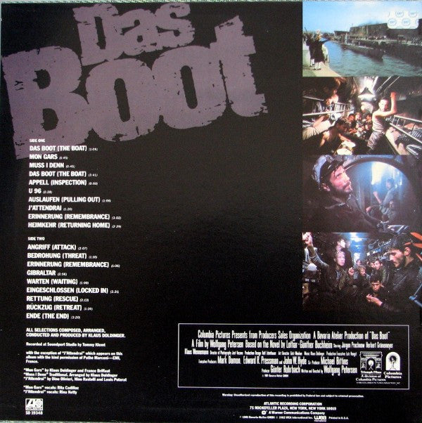 Klaus Doldinger : Das Boot (The Boat) (Original Motion Picture Soundtrack) (LP, Album, Spe)