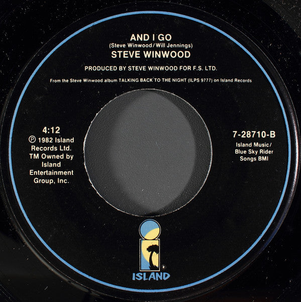 Steve Winwood : Higher Love (7", Single, Spe)
