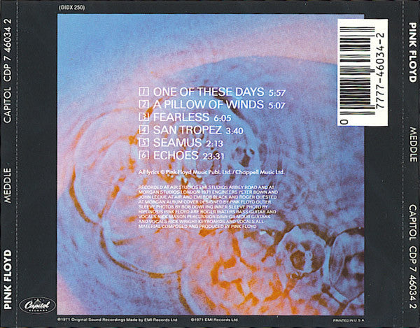 Pink Floyd : Meddle (CD, Album, RE, RP)