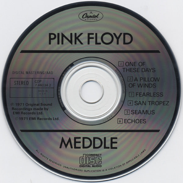 Pink Floyd : Meddle (CD, Album, RE, RP)